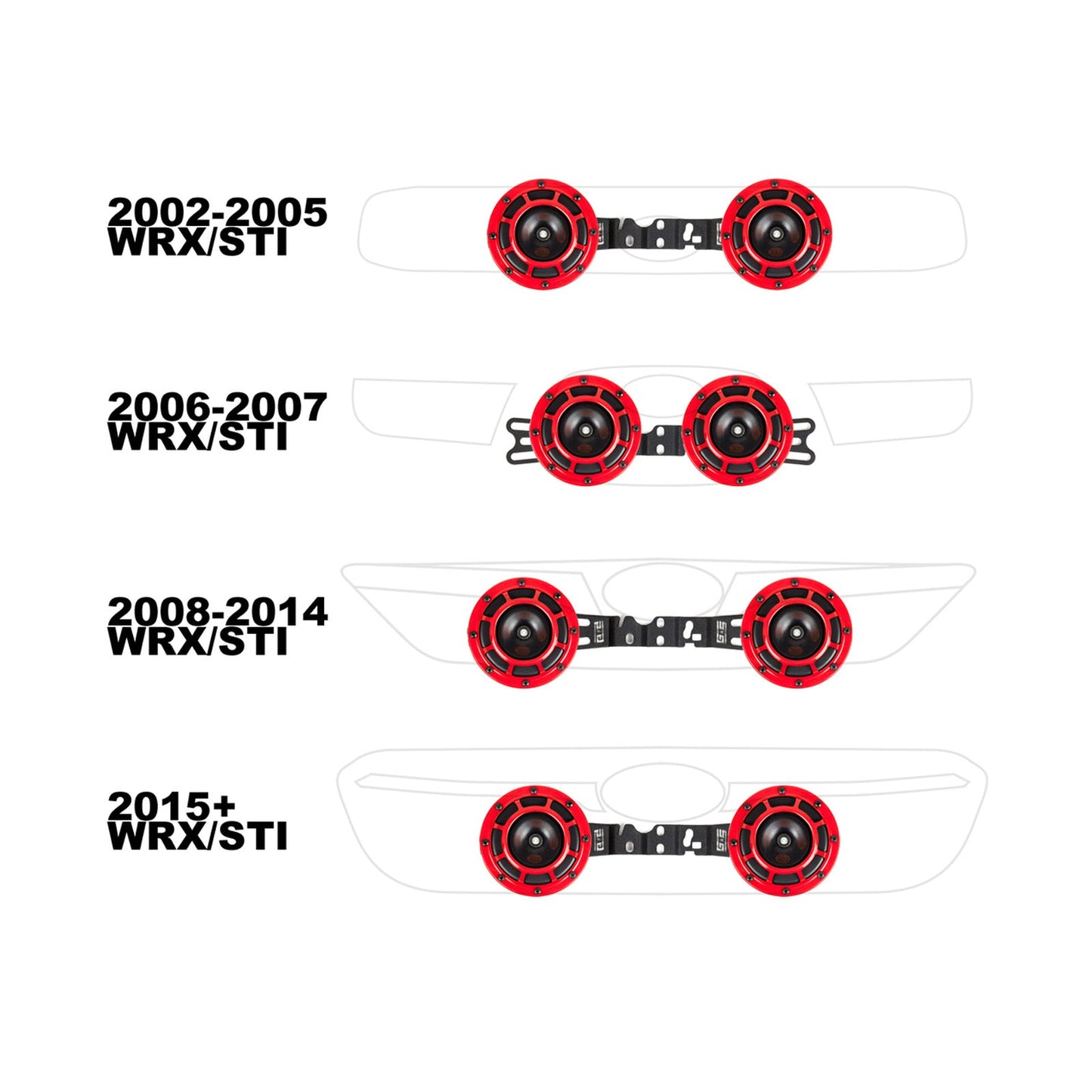 GrimmSpeed BroTie Mounting Bracket for Hella Horns GRM040004