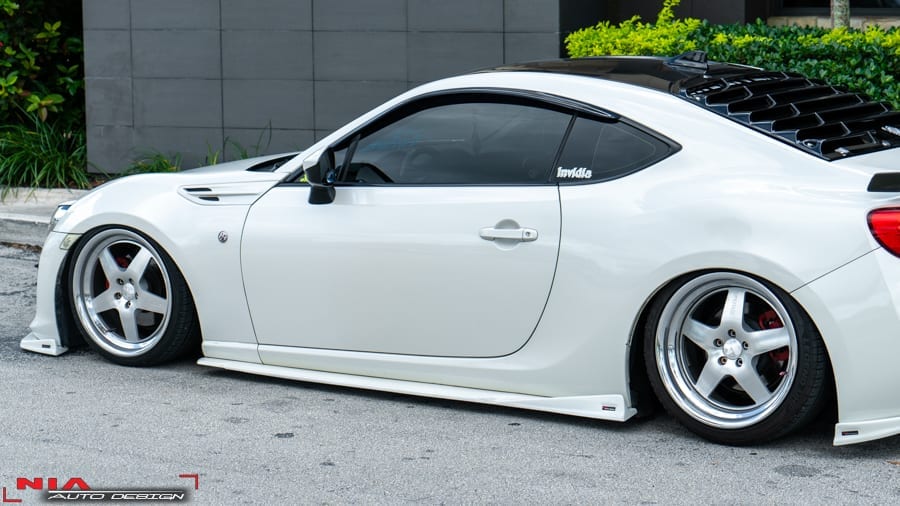 NIA Subaru BRZ NIA Side Skirts Splitter Lip V2 2013-2020 BRZ13-SD-V2-PRM