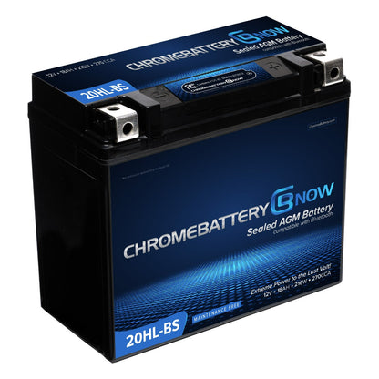 CHROME PRO BATTERY YTX20HL-BS Intelligent Bluetooth Enabled Motorcycle Battery BT-M00004