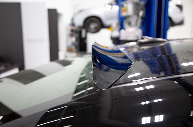 OLM Paint Matched Rear Roof Visor Spoiler - Galaxy Blue Silica / Ultramarine - 2013-2016 Scion FR-S / 2013-2020 Subaru BRZ / 2017-2020 Toyota 86