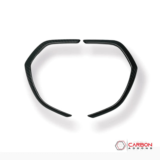 C7 Corvette 2014–2019 Carbon Fiber Gauge Bezel Chrome Delete Cover