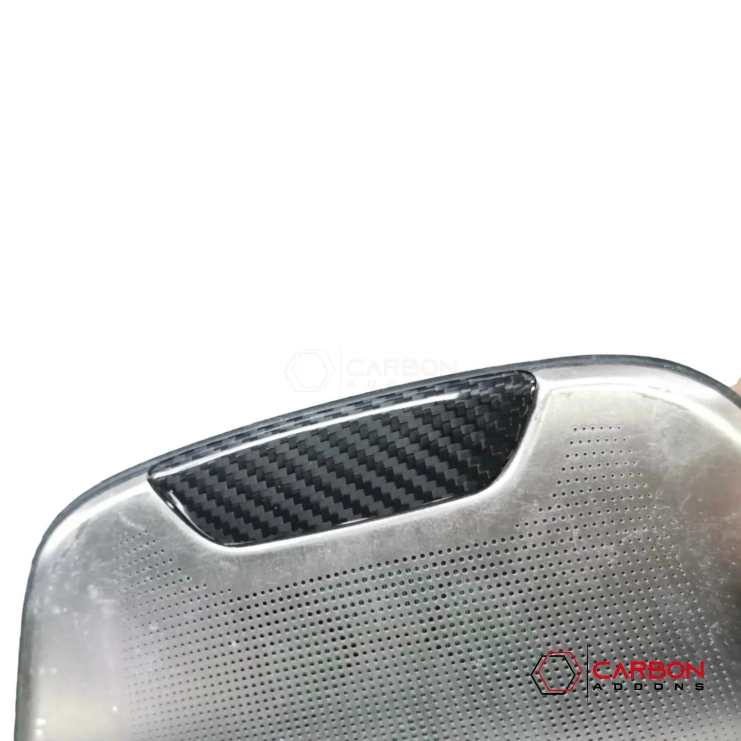 C8 Corvette Real Carbon Fiber Middle Speaker / Mode Selector Badge Covers | Interior Upgrade (2020–2026)