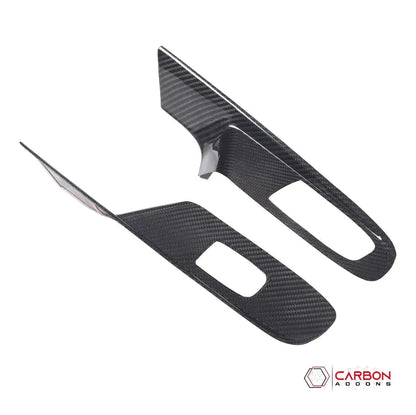 C8 Corvette Real Carbon Fiber Window Switch Trim Covers | Interior Overlay (2020–2026)