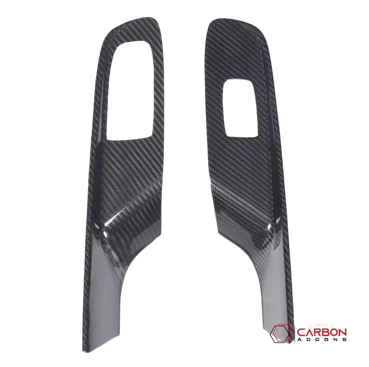 C8 Corvette Real Carbon Fiber Window Switch Trim Covers | Interior Overlay (2020–2026)