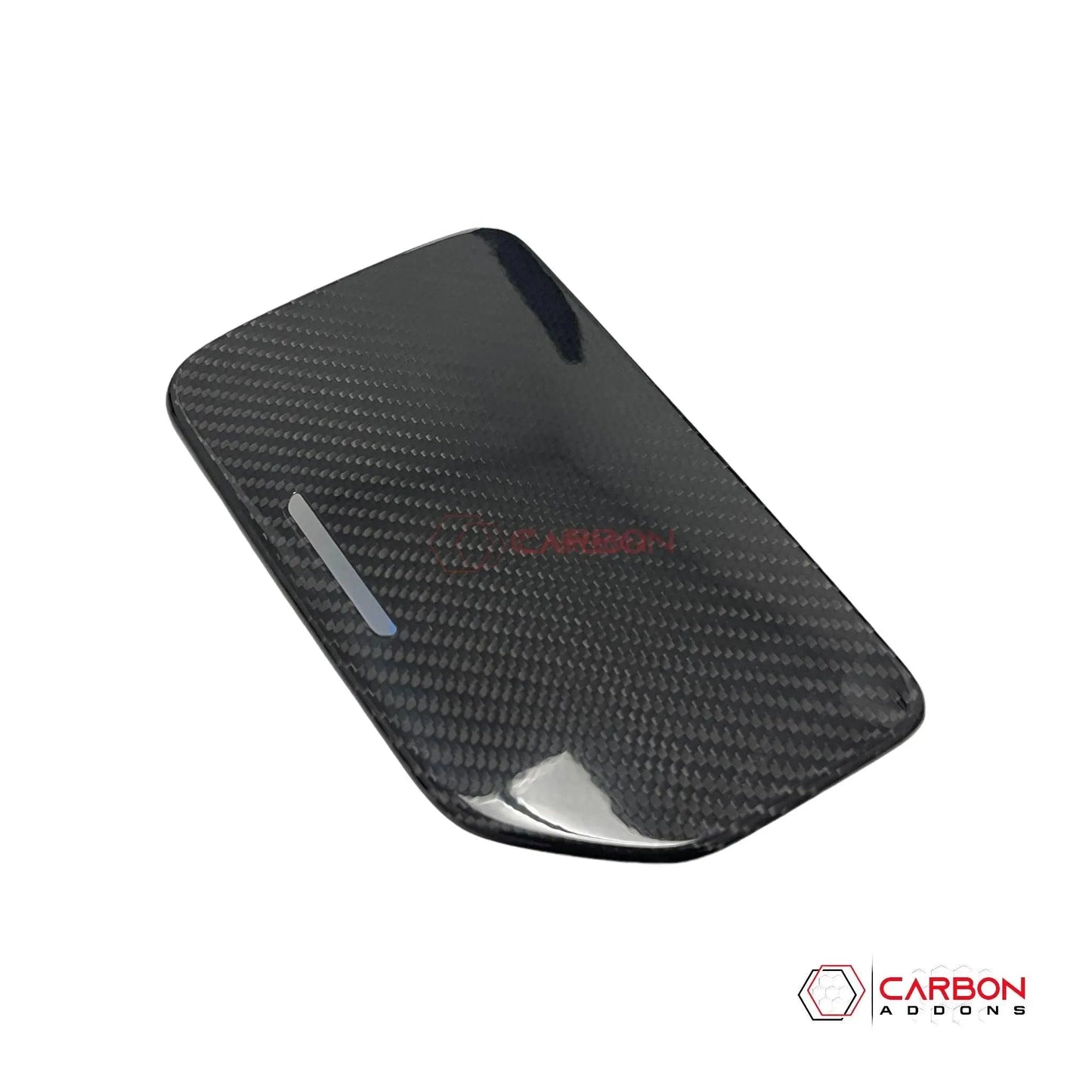 C8 Corvette Real Carbon Fiber Center Console Cup Holder Lid Cover | Interior Overlay (2020–2025)