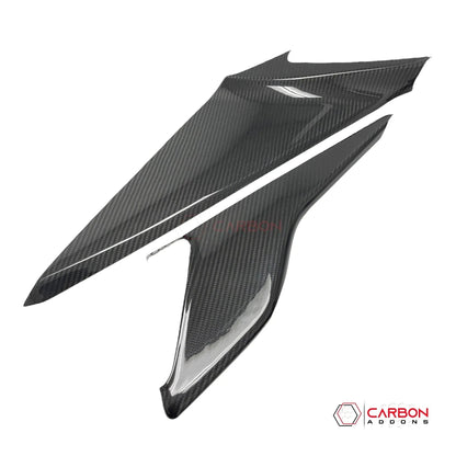 C8 Corvette Real Carbon Fiber Center Console Side Trim Covers (2020–2025)