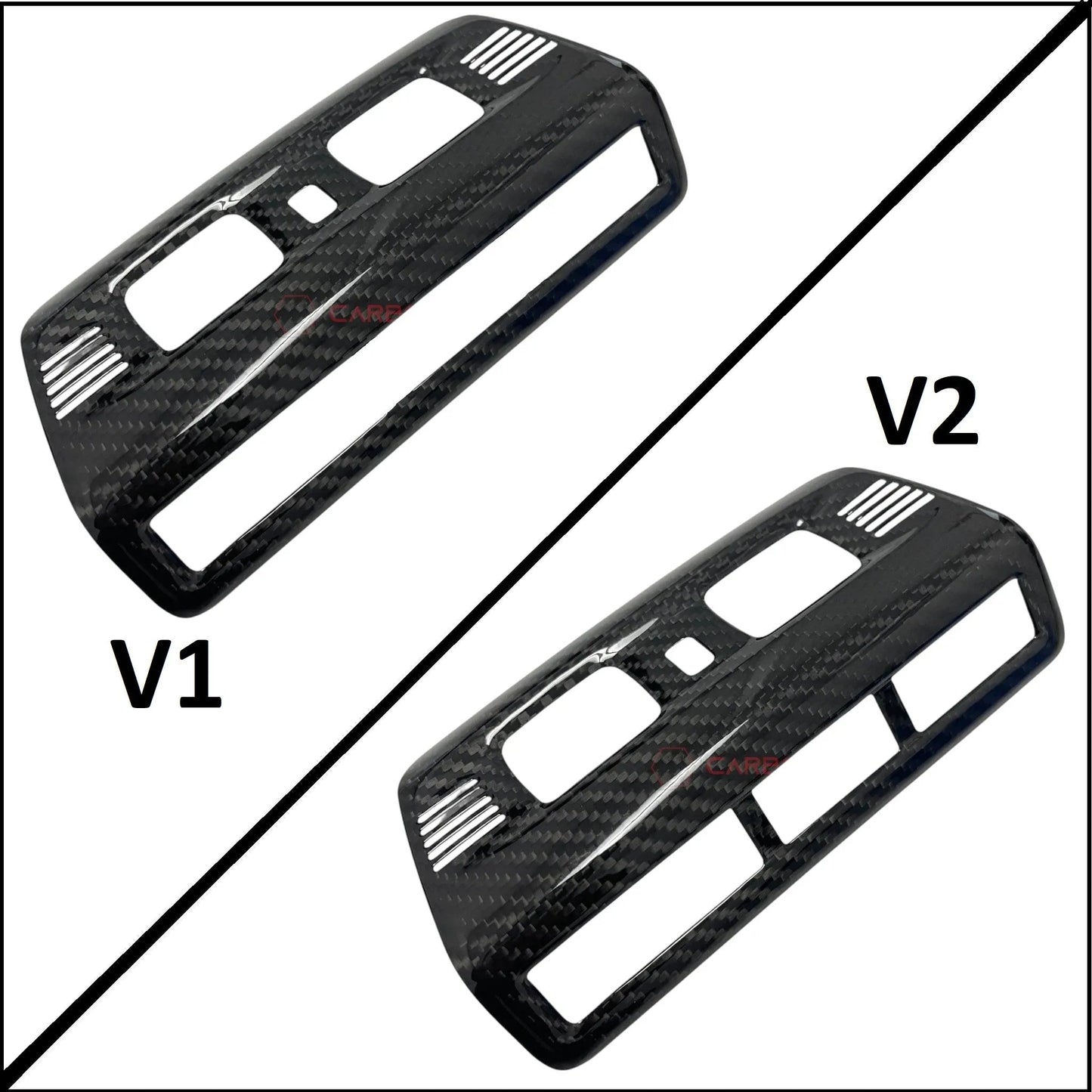 C8 Corvette Real Carbon Fiber Overhead Dome Light Trim Cover | InteriorUpgrade (2020–2026)