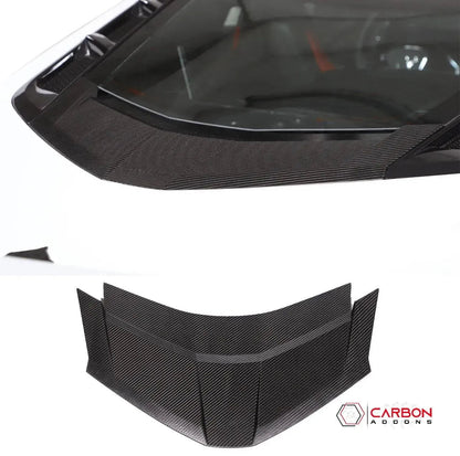 C8 Corvette Carbon Fiber Rear Lower Window Trim | Direct Replacement (2020–2026 Coupe)