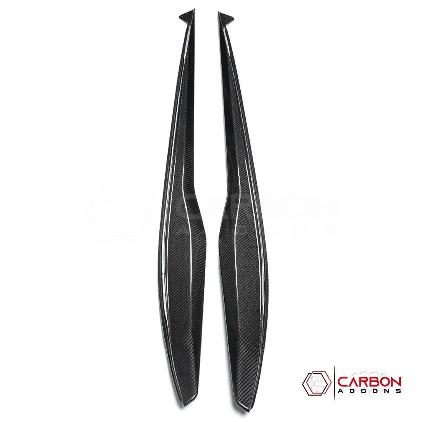 C8 Corvette Z06 & E-Ray DRY Carbon Fiber Side Skirts | 2023–2026 Real Dry Carbon OEM Fit