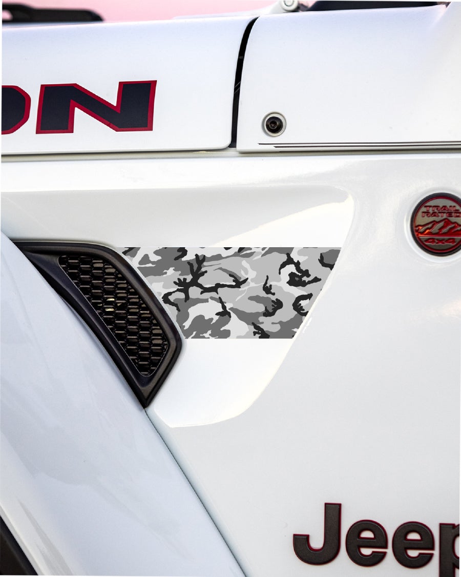 Fender Vent Decal Set | Camo - fits Wrangler JL & Gladiator JT