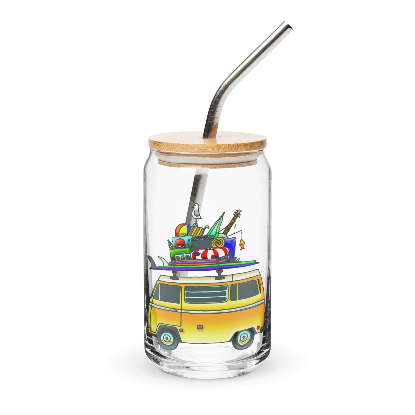 RAD Bus Can-Shaped Pint Glass
