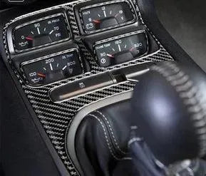Carbon Fiber Center Console Overlay for  Chevrolet Camaro 2010-2015