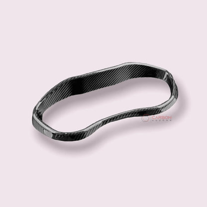 Carbon Fiber Gauge Cluster Trim Cover For 2015-2023 Dodge Challenger