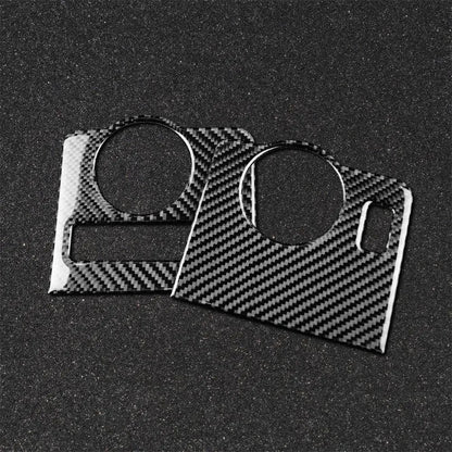 Carbon Fiber Headlight Control Trim interior Overlay For Mustang 2010-2014
