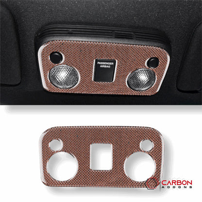 Carbon Fiber Overhead Dome Light Trim Overlay for Mustang 2015-2023