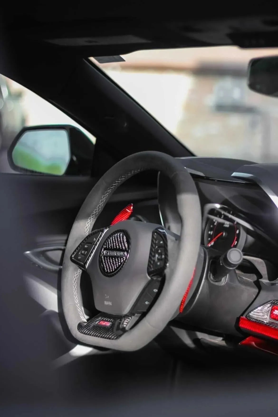 Carbon Fiber Paddle Shifter Extension for 2016-2024 Chevy Camaro/2014-2019 Corvette