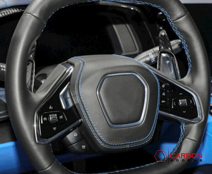 C8 Corvette Carbon Fiber Steering Wheel Paddle Shifter Extension