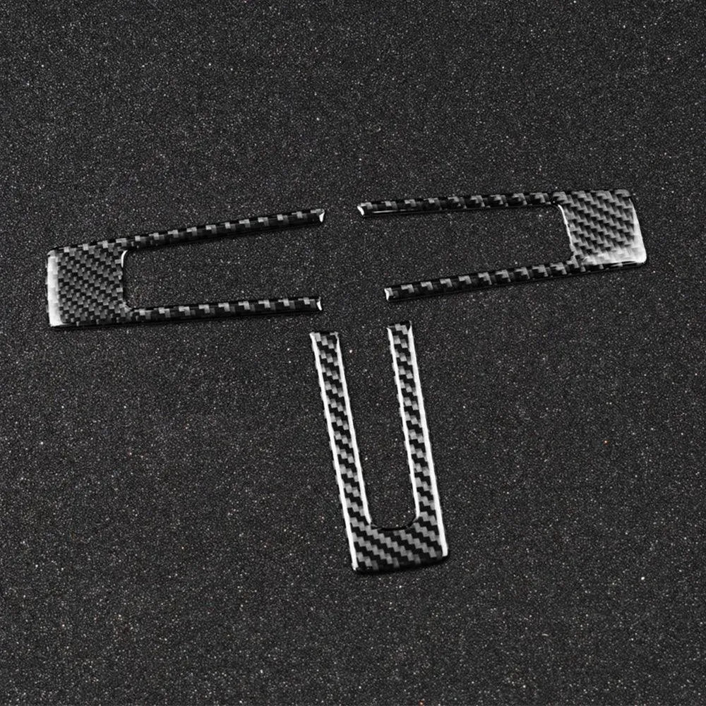 Mustang 2010-2014 Carbon Fiber Steering Wheel Trim Interior Overlay