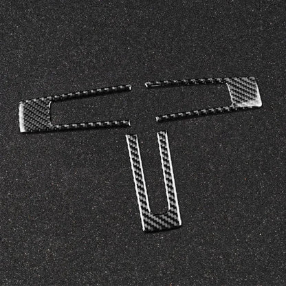 Mustang 2010-2014 Carbon Fiber Steering Wheel Trim Interior Overlay