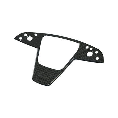Carbon Fiber Yoke Steering Wheel Trim Panel Cover for Model S/X 2021+