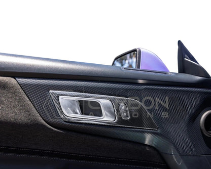 2024+ S650 Mustang Hard Carbon Fiber Door Handle Trim Cover