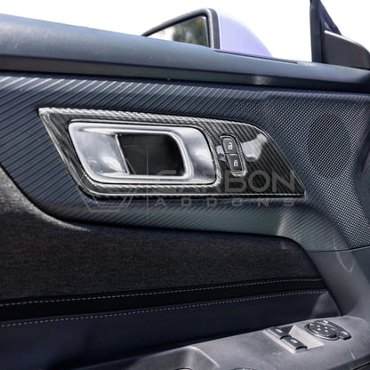 2024+ S650 Mustang Hard Carbon Fiber Door Handle Trim Cover