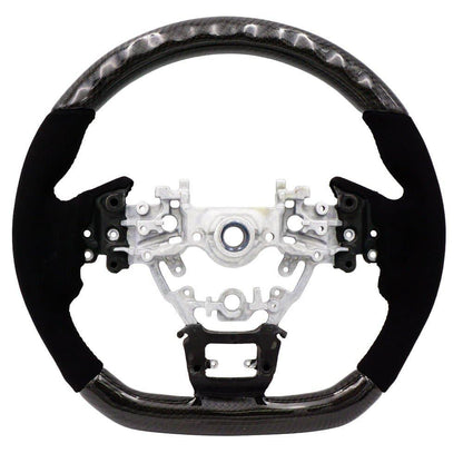 BLOX Racing Carbon/Alcantara Steering Wheel - 22+ WRX