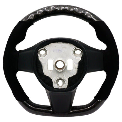 BLOX Racing Carbon/Alcantara Steering Wheel - Tesla Model 3 / Model Y