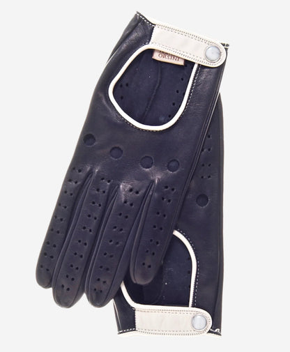 CD4134 (navy) - Women's Italian lambskin driving gloves