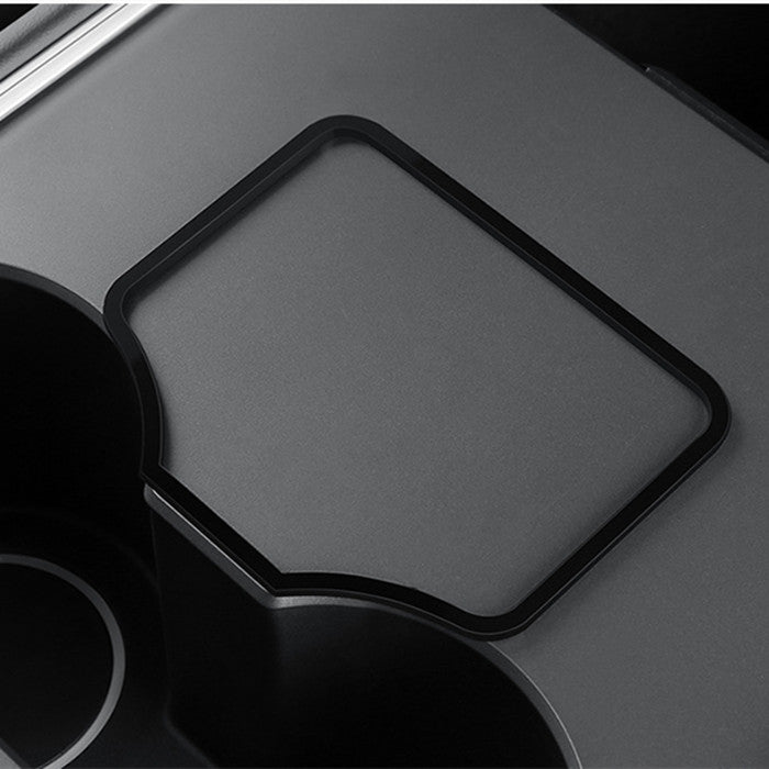 Acrylic Center Console Card Key Holder for Model 3/Y | Gloss Black | Anti-Slip