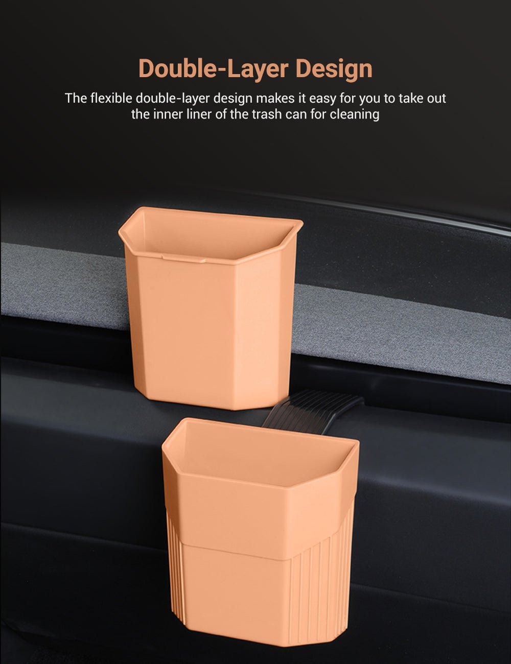 Central Screen/Seat/Dash Trash Can for Tesla Model 3/Y