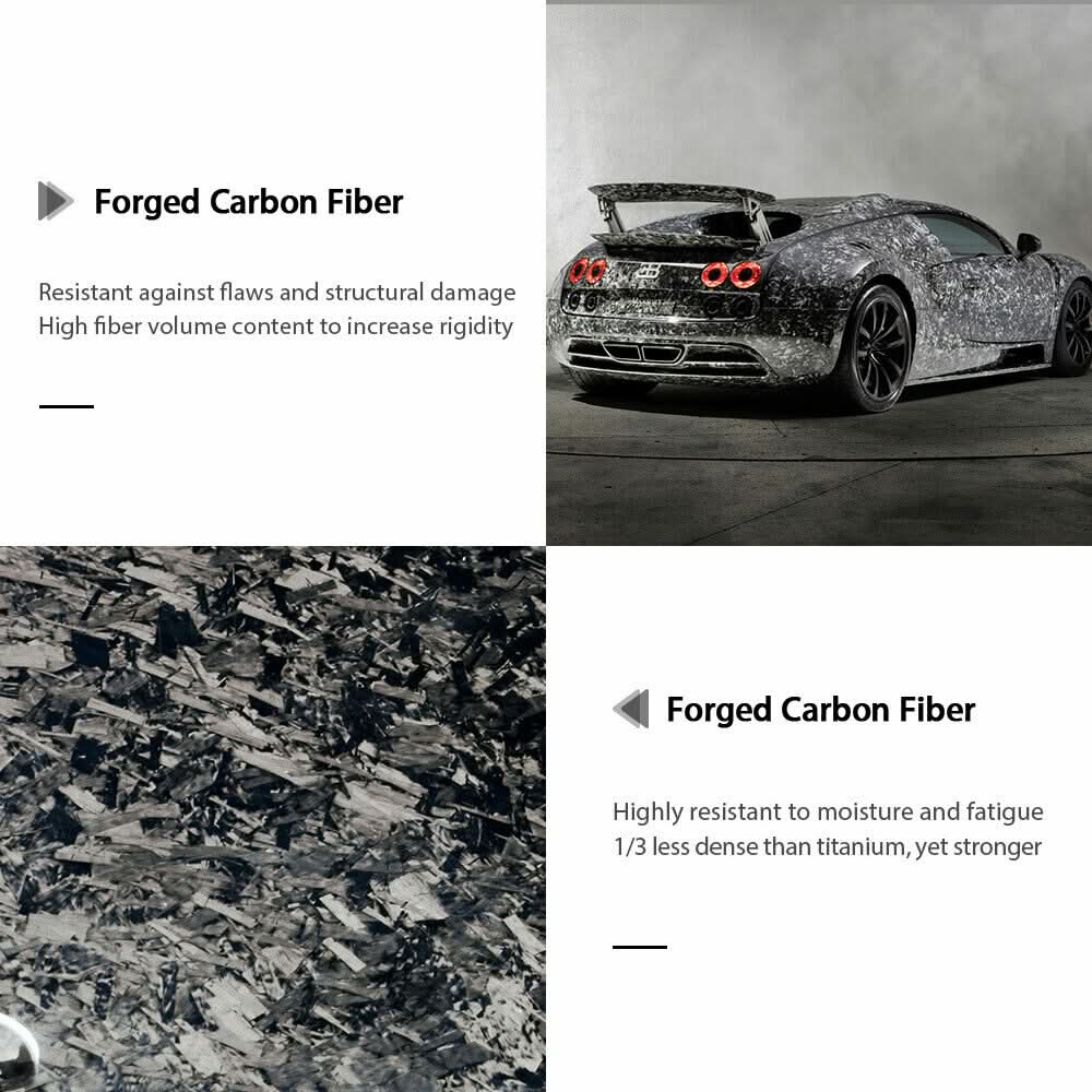 2015-2022 Ford Mustang V Style Forged Carbon Fiber Trunk Spoiler Wing