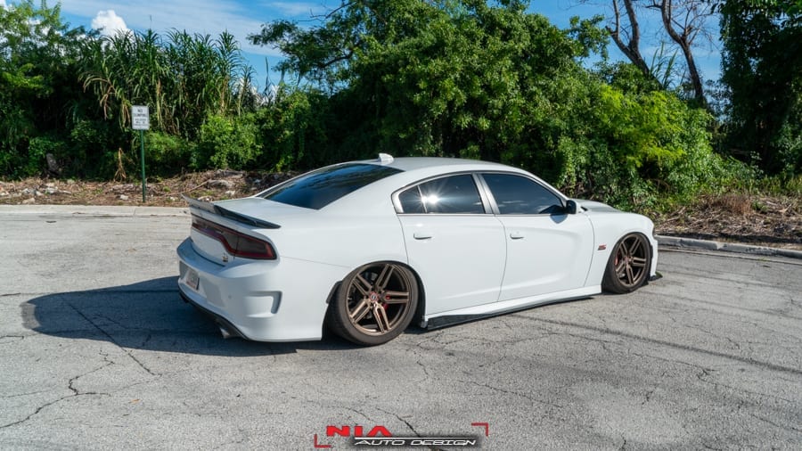 Dodge Charger Scat Pack RT hellcat NIA side Sleek Splitter Lip Body Kit 2015 2016 2017 2018 2019 ground effects