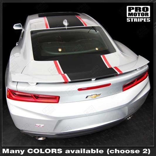Chevrolet Camaro 2016-2018 (SS) Over The Top Stripes Hood, Roof & Rear