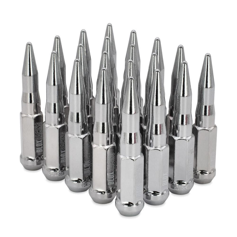 BLOX Racing Chrome Bullet Spiked Forged Lug Nut - GARAGE SALE