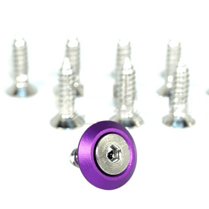 ZSPEC Coarse Screw-Thread Fender Fastener Kit, M6x20mm, Billet/Stainless, 10-Pack