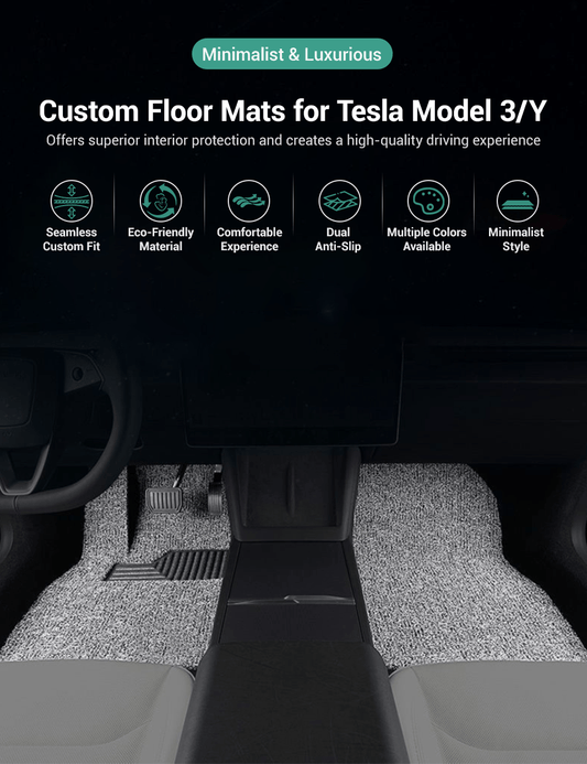 Coil Floor Mats for Tesla Model 3 Highland & Moel Y Juniper