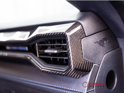 2024+ S650 Mustang Hard Carbon Fiber Passenger Side Dashboard Trim Cover