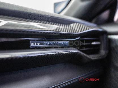 2024+ S650 Mustang Hard Carbon Fiber Passenger Side Dashboard Trim Cover