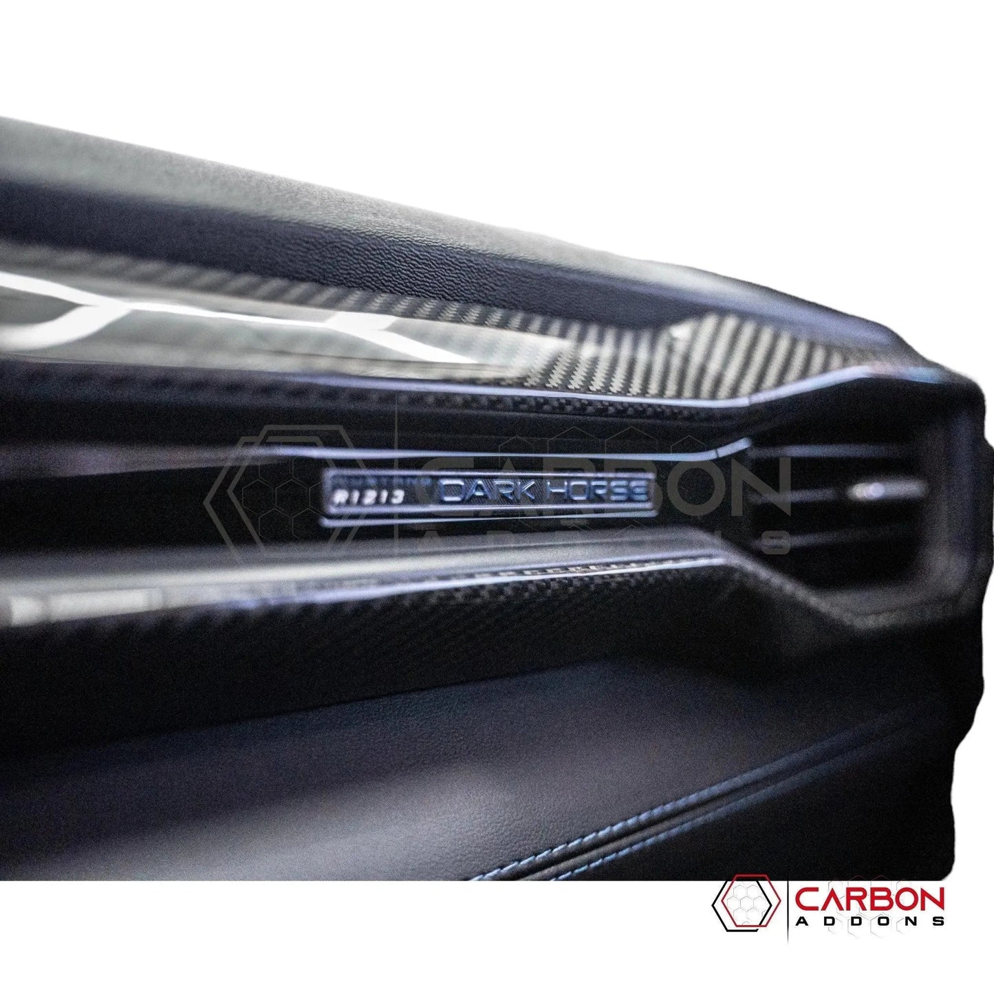 2024+ S650 Mustang Hard Carbon Fiber Passenger Side Dashboard Trim Cover