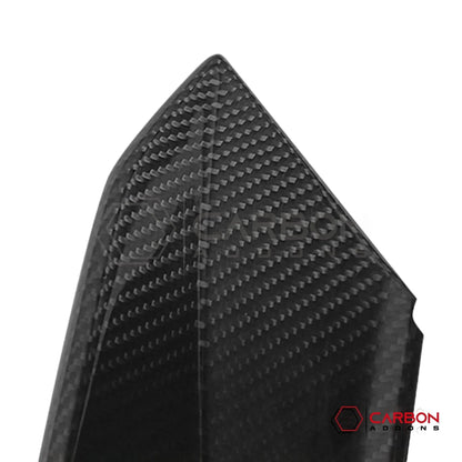 Real Carbon Fiber Front Bumper Grille Trim Covers for 2024+ Ford Mustang EcoBoost