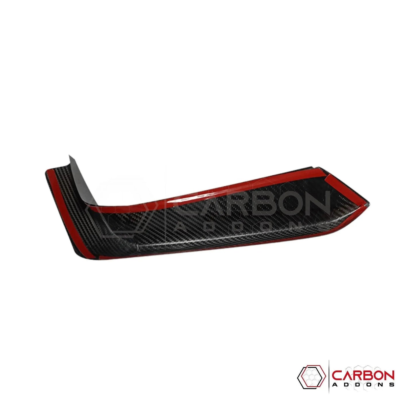 Real Carbon Fiber Front Bumper Grille Trim Covers for 2024+ Ford Mustang EcoBoost