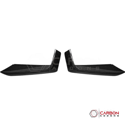 Real Carbon Fiber Front Bumper Grille Trim Covers for 2024+ Ford Mustang EcoBoost