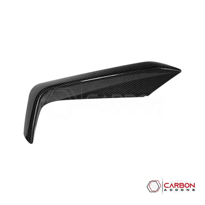 Real Carbon Fiber Front Bumper Grille Trim Covers for 2024+ Ford Mustang EcoBoost