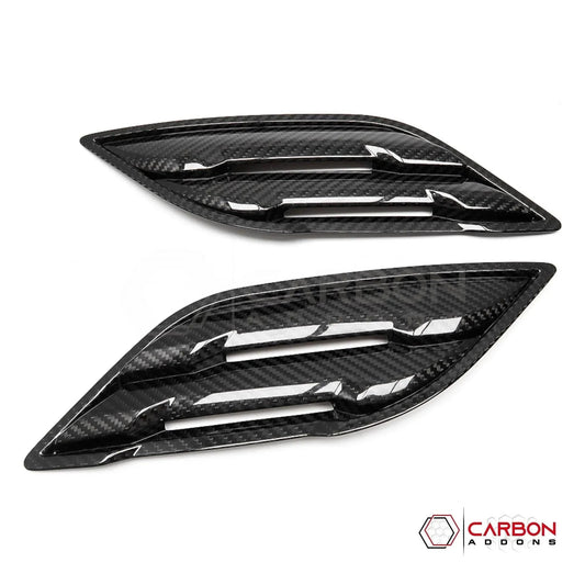 Real Carbon Fiber Fender Vents Cover For F150 2015-2020