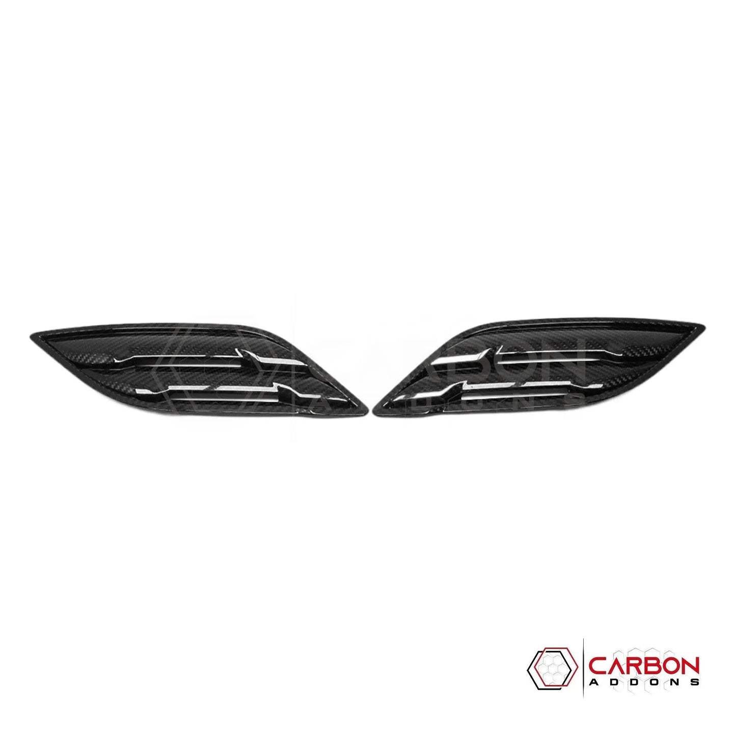 Real Carbon Fiber Fender Vents Cover For F150 2015-2020