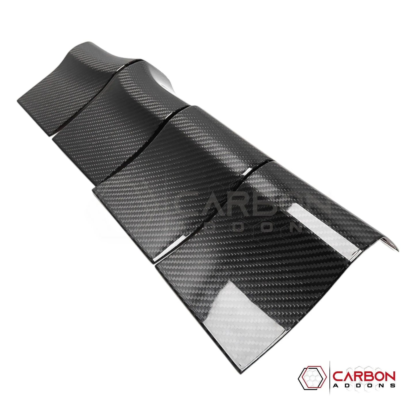 Real Carbon Fiber Interior Door Handle Trim Cover For F150 2015-2020