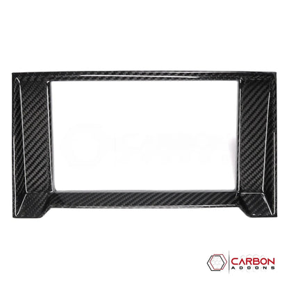 Real Carbon Fiber Infotainment Bezel Trim Cover F150 2015-2020