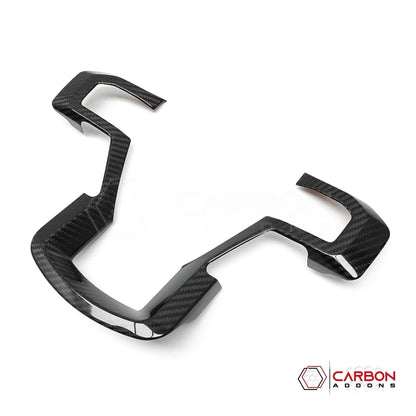 Real Carbon Fiber Steering Wheel Trim Cover For F150 2015-2020