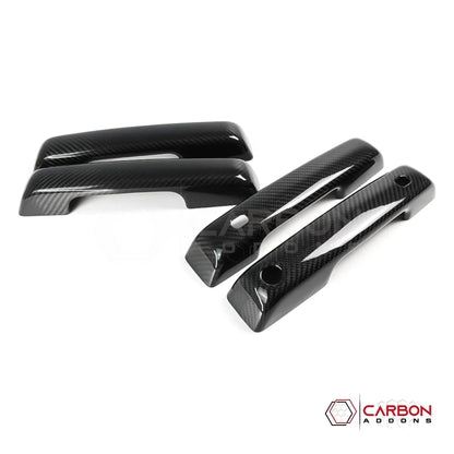 Real Carbon Fiber Exterior Door Handle Covers for 2021+ Ford F-150